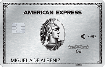 Tarjeta Platinum American Express de metal Imagen de la Tarjeta American Express Platinum